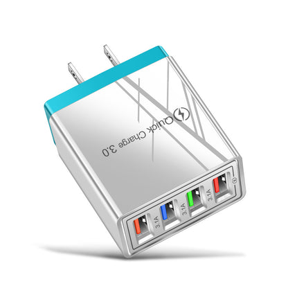 Caricatore USB Rapido 4 Porte Quick Charge 3.0