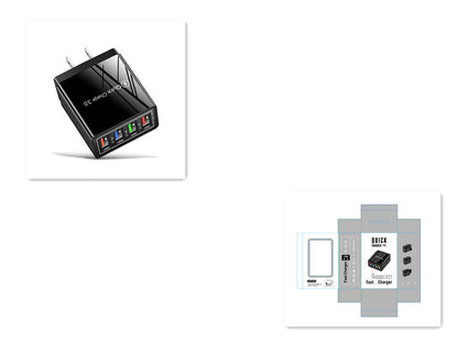 Caricatore USB Rapido 4 Porte Quick Charge 3.0