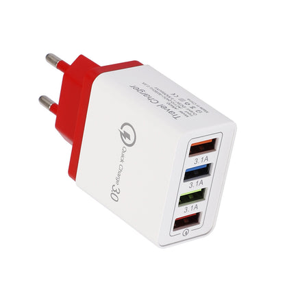 Caricatore USB Rapido 4 Porte Quick Charge 3.0