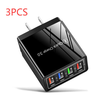 Caricatore USB Rapido 4 Porte Quick Charge 3.0