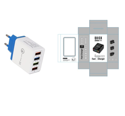 Caricatore USB Rapido 4 Porte Quick Charge 3.0
