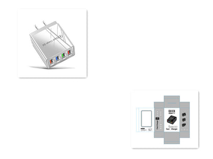 Caricatore USB Rapido 4 Porte Quick Charge 3.0